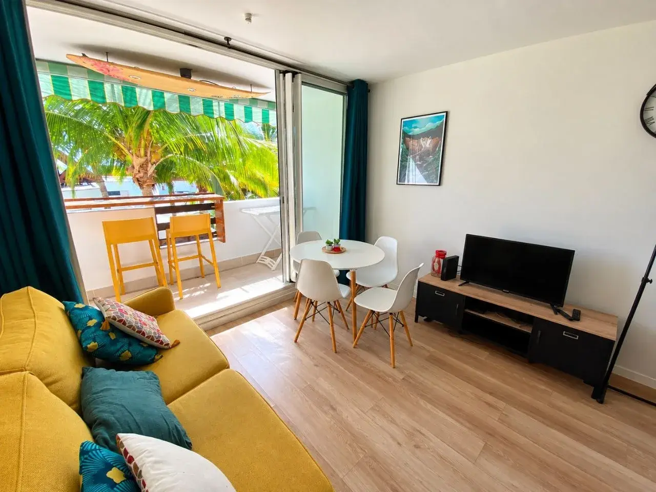 Photo 4 sur 12 du logement Studio meublé lumineux et équipé avec terrasse - Saint-Denis Centre